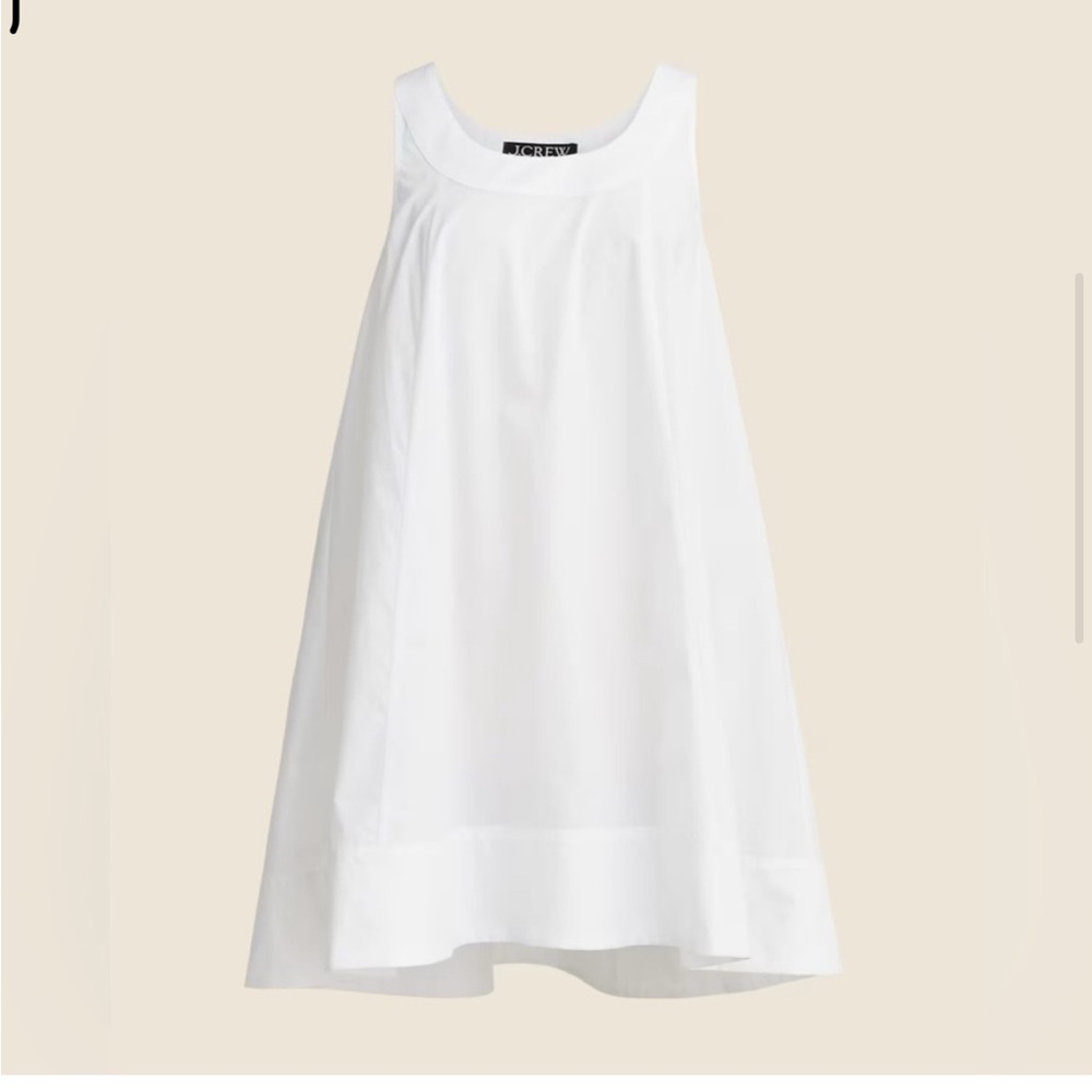J. Crew Scoopneck shift dress in cotton poplin